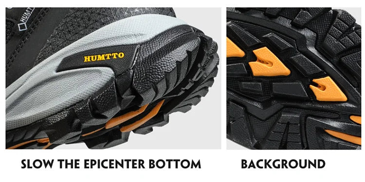 HUMTTO Breathable Hiking Men's Sports Shoes Luxury Designer Climbing Trekking Sneakers for Men Outdoor Work Man Boots 110609A