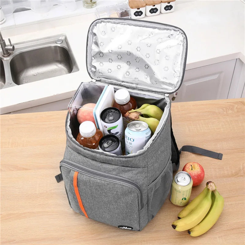 20L Outdoor Thermal Backpack Cooler Bags Insulated Lunch Bag Leakproof Camping Beer Drink Picnic Backpack Food Fresh Keeping Bag