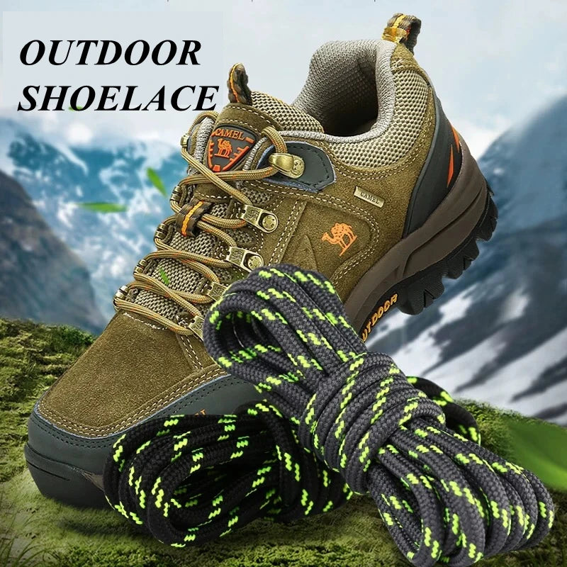 Round Climbing Shoelaces Hiking Walking Shoe Laces Work Boot Shoelace Outdoor Mountaineering Non Slip Duty Durable Shoestrings