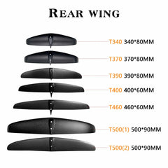 Carbon Fiber Front Wing Set of Hydrofoils, Water Sports Kite and surfing, Factory Price, GY-BSC810, 1022 sqcm