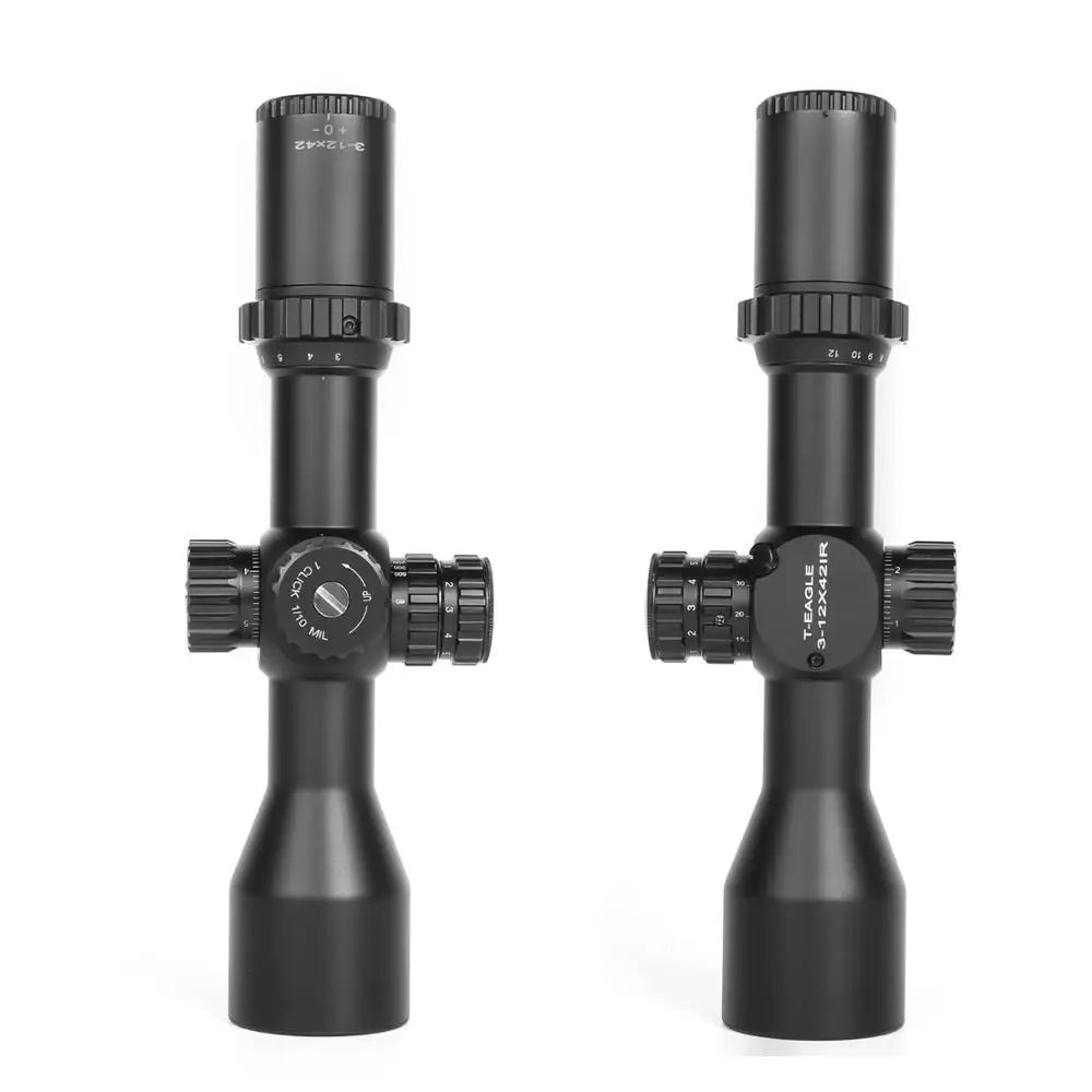 T-EAGLE New MR3-12x42 FFP Tactical Riflescope  Spotting Rifle Scope Hunting Optic Collimator Airsoft Gun Sight