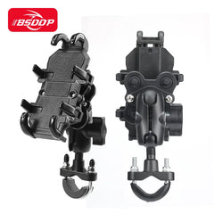 Universal Motorcycle Bike Mobile Phone Holder Aluminum Bicycle Riding Navigation Bracket GPS Shockproof Handlebar Holder