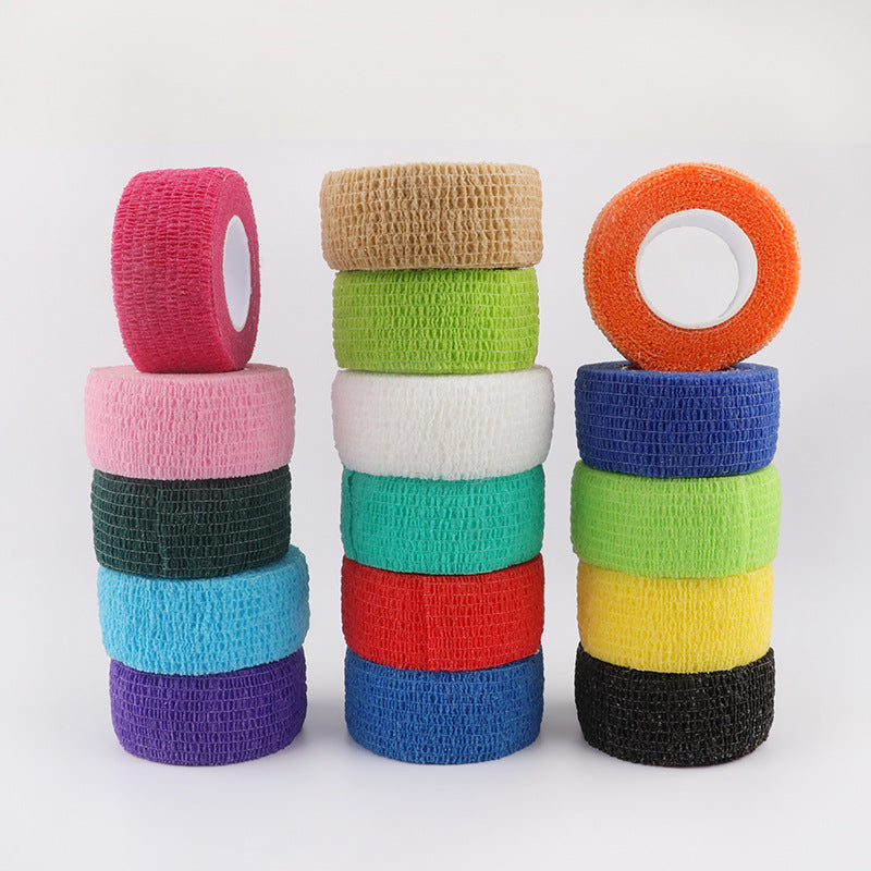 5/12pcs Color Non-woven Self Adhesive Bandage Sports Tape Finger Joints Medical First Aid Kit Cute Bandaids Medical Accessories