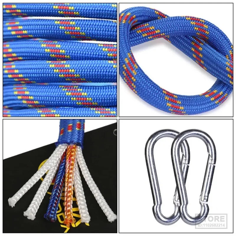 10M/15M/20M/30M Climbing Rope Outdoor Rescue Rope Climbing Safety Paracord Insurance Escape Rope Hiking Survival Tool