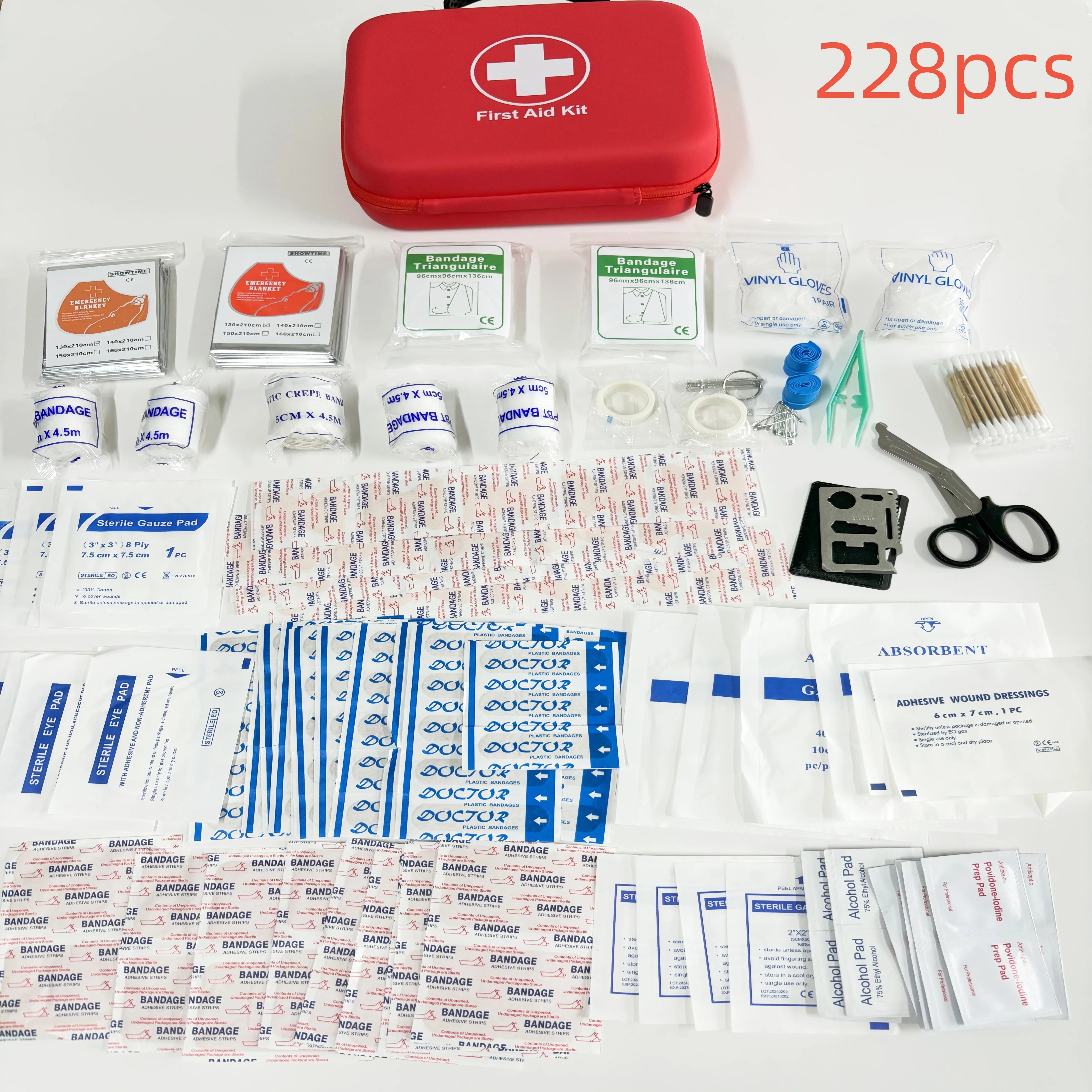 First Aid Kit, Multi-purpose Emergency Medical Portable Medical Bag, Outdoor Multi-functional First Aid Bag Home Emergency Bag