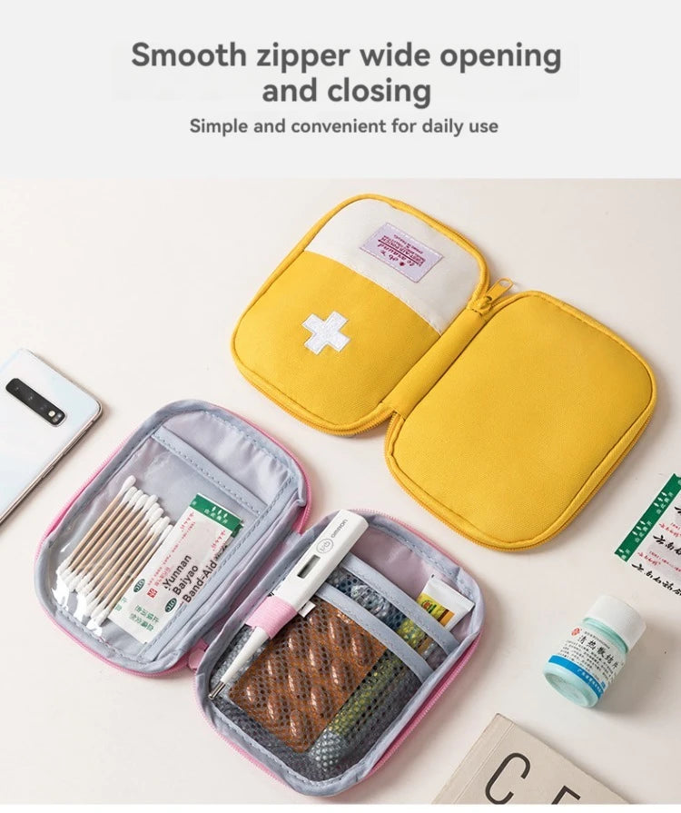 Home First Aid Small Medicine Kit Home Medicine Storage Travel Outdoor Mini Portable Small Box Medical First Aid Kit