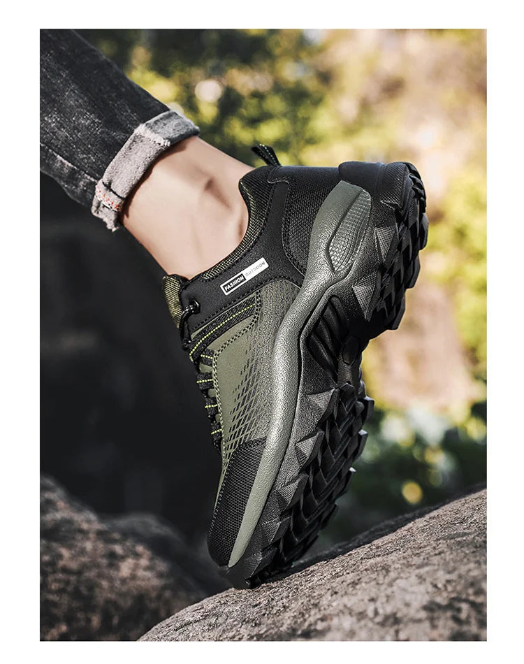 2023 Hiking Shoes For Men Waterproof PU Leather Man Sneakers Light Non-Slip Casual Climbing Trekking Shoe Outdoor Training Sport