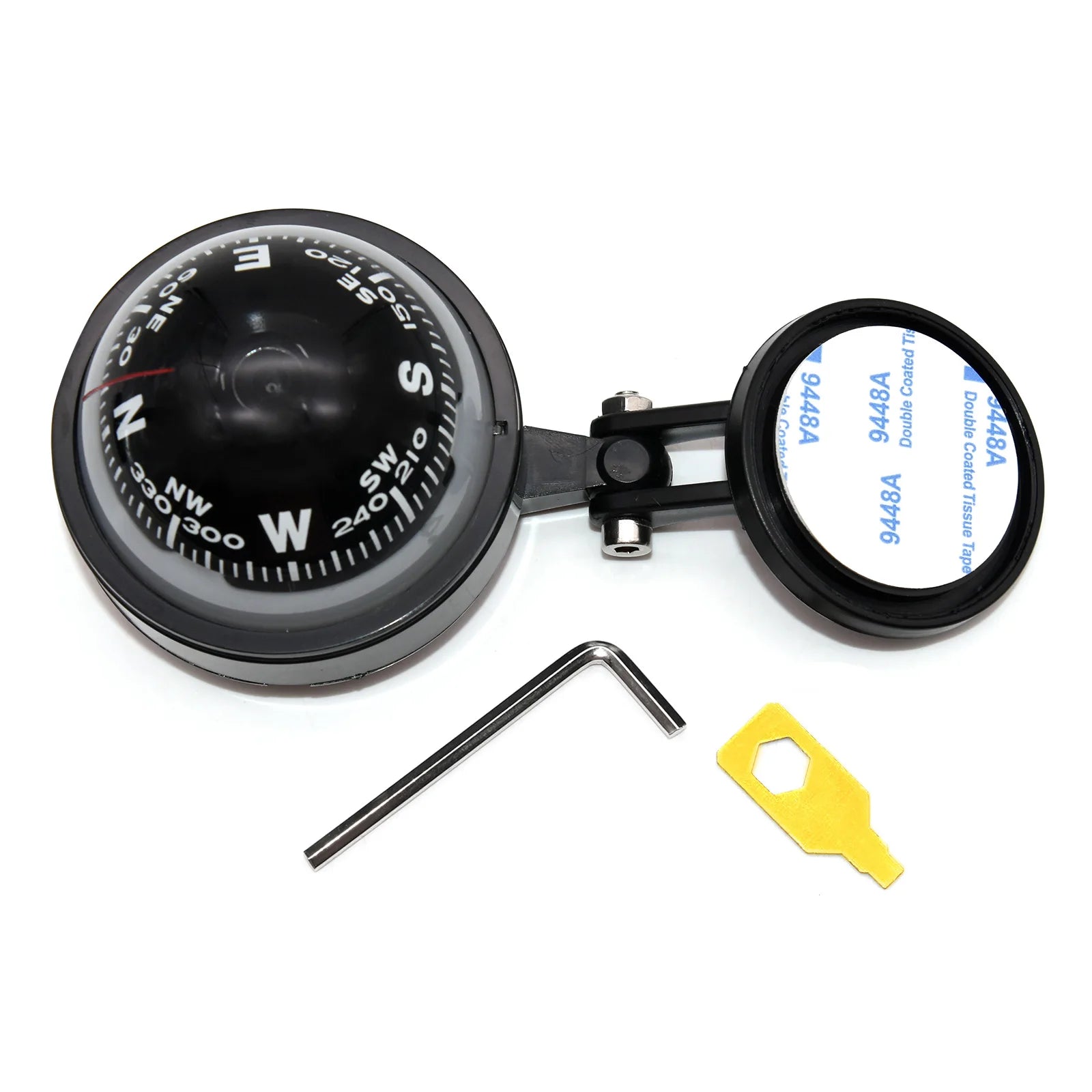 HD Sea Marine Pivoting Compass Electronic Navigation Compass Camping Gear LED Light Compass Guide Ball for Boat Vehicle Car