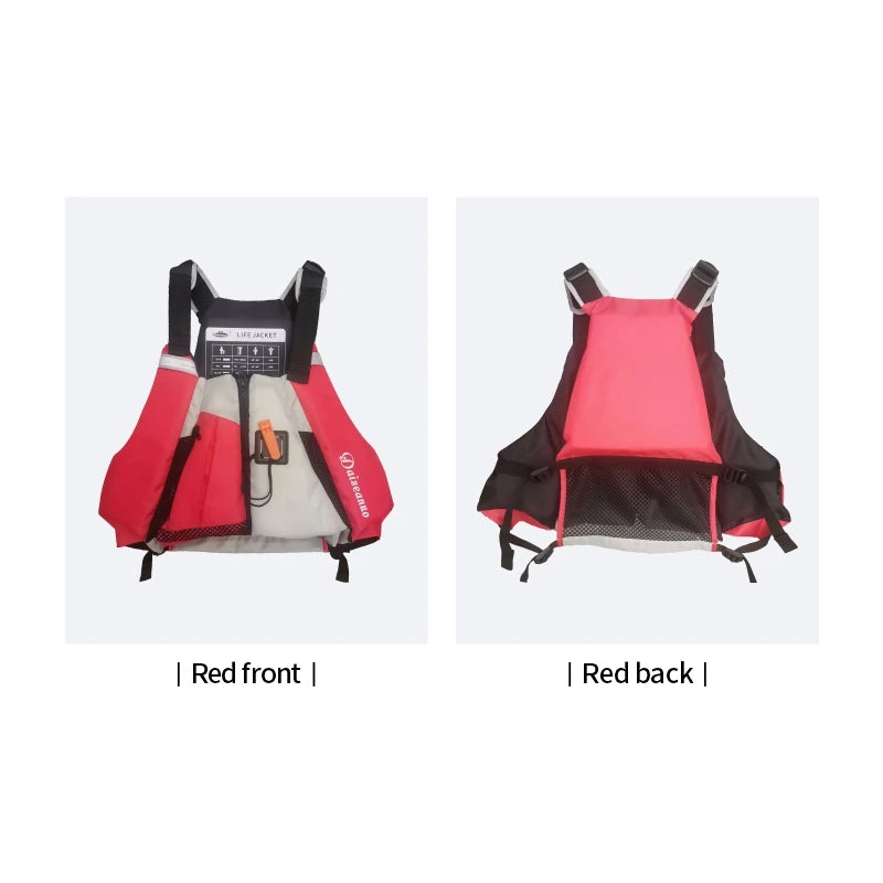 Daiseanuo Adult Kayaking Life Jackets Women Paddle Life Vest Men Kayak Vest PFD Safety Drifting Boat Raft Floating CE Approved