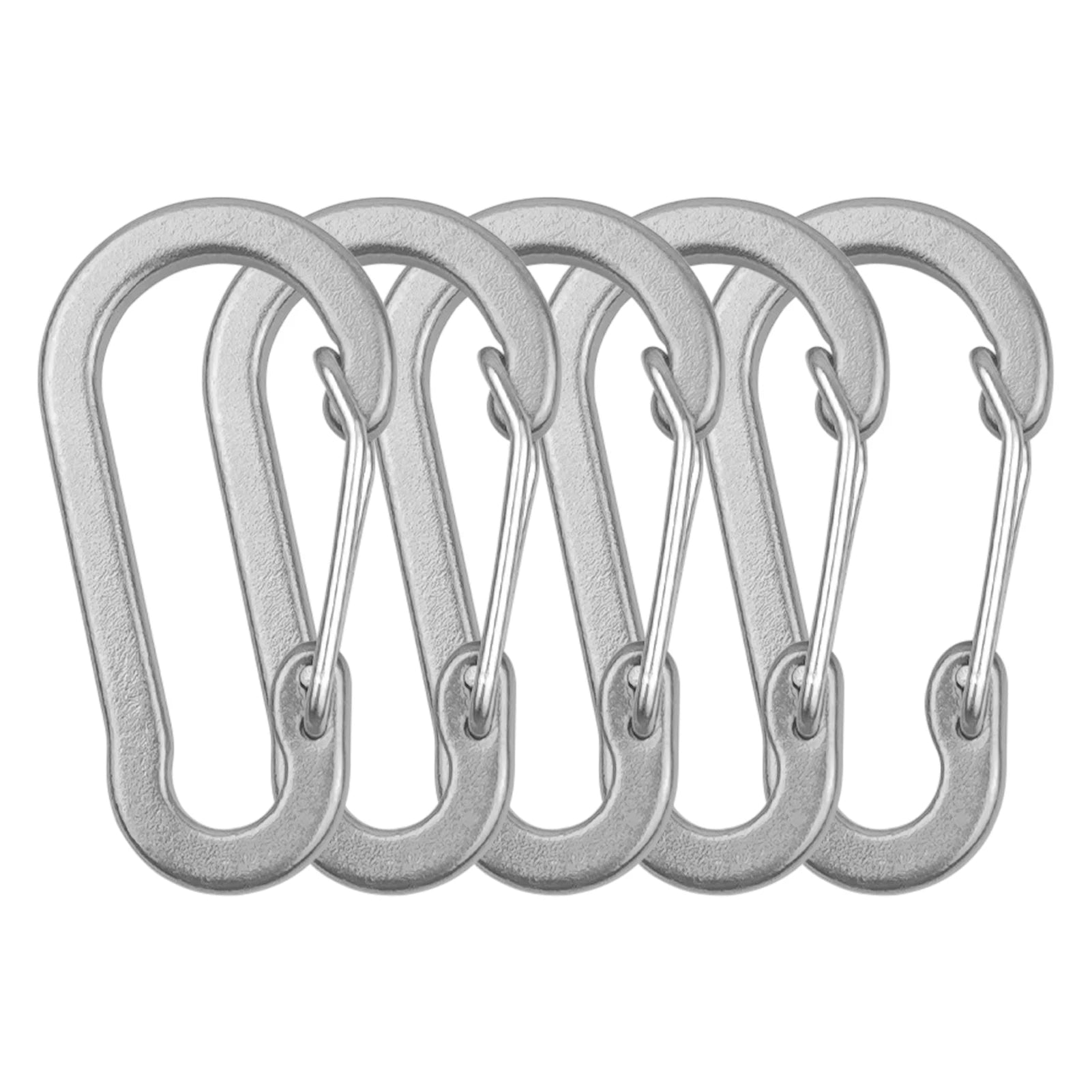 10 Pack / 5 Pack Carabiner Clips Mini Aluminum Alloy Keychain Carabiner Clip D Rings for Camping Hiking Fishing Backpacking