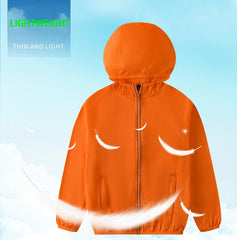 Children Climbing Hiking Jacket Kid Sun Protection Clothing Skin Coat Ultra-Thin Breathable Parent-Child Sunshade Cycling Jersey