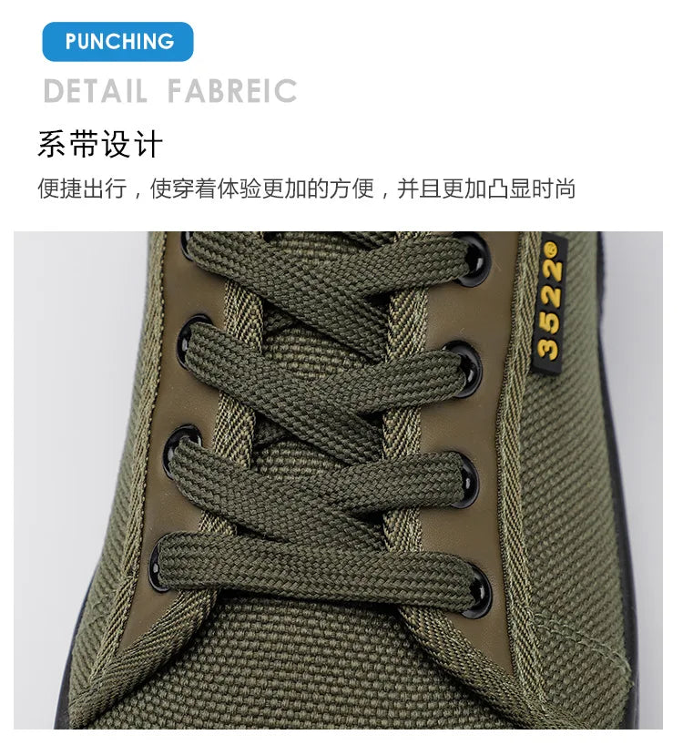 Wear-resistant Sport Shoes Men Lace-Up Walking Shoes Climbing Trekking Hunting Combat  Sneakers Work Tactical Mens Casual Shoes