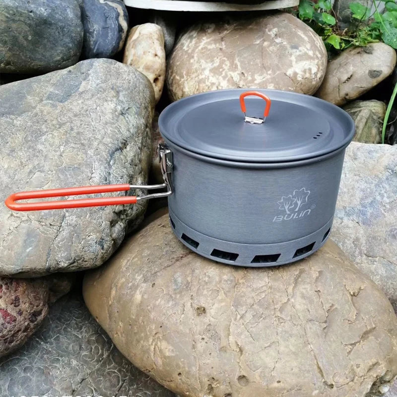 Bulin Ultralight 2L Camping Cookware Pot – Durable Aluminum Alloy Picnic Tableware for Outdoor Adventures