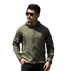 Summer Slim Mens Jacket Hiking Jackets Shell Clothes Windbreaker Flight Pilot Hood Field Jacket Pants