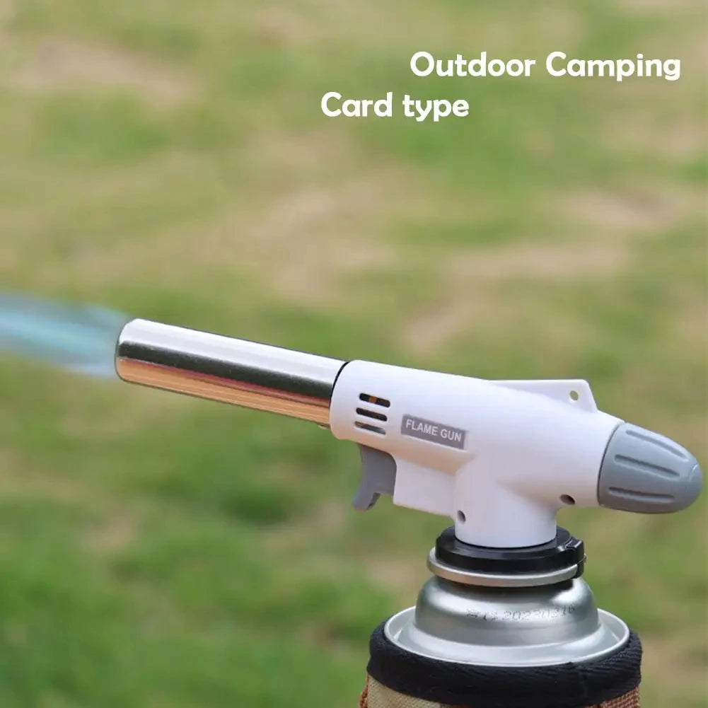 Adjustable Flame Gas Lighters Outdoor Camping Gas Welding-Burner Welding Gas Burner Flame Gas Torch for BBQ Camping Cooking