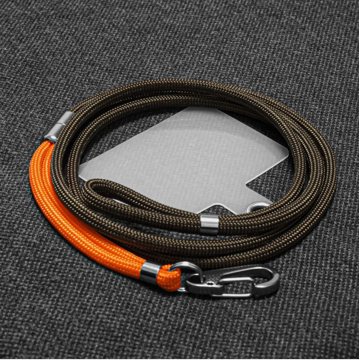 Long Hanging Neck Outdoor Nylon Climbing Rope Lanyard Bold Pendant Phone Universal with Fixed Clip Lanyard Mobile Phone Lanyard