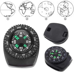 Portable Compass Watch Band for Paracord Bracelet Survival Mini Navigation Compass Watch Outdoor Hiking Camping Accessories