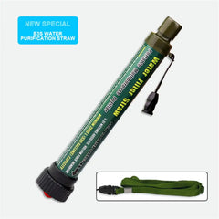 Camping Water Filter Straw Water Purifier Filtration System Bottom Thread Ultrafiltration Film Outdoor Emergency Survival Tools