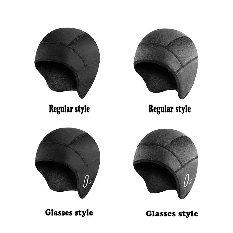 Outdoor Winter Cycling Warm Velvet Hat Helmet Lined With Ear Protection Windproof Warm Hat Mountaineering and Skiing Cold-proof