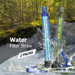 Outdoor Camping Water Filter Portable Hiking Personal Water Purifier Filtration System Hunting Water Purifying Emergency Device