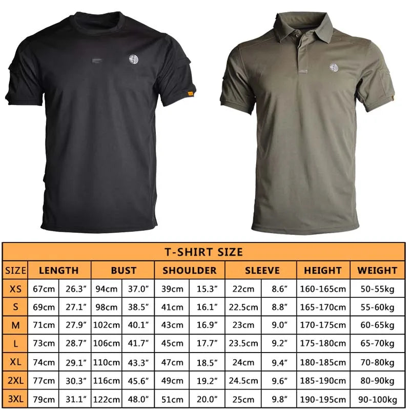 Casual Climb Solid Shirt T-Shirt Tactical Shirts Summer Men Clothing Combat Short Sleeve Quick Drying Camping Hiking Clothes New