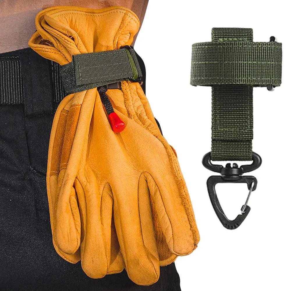 Gloves Clips Tactical Rope Buckle Outdoor Multi-purpose Tool Nylon Glove Hook Safety Clip Climbing Camping Tactical Sports Tools