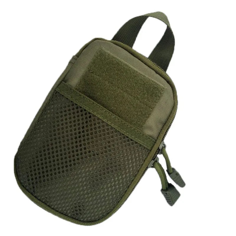 Outdoor Tactical First Aid Kit Small EMT Medical Bag MOLLE Accessory Hunting Camping Hiking CS Phone Bag (17X11X2CM)