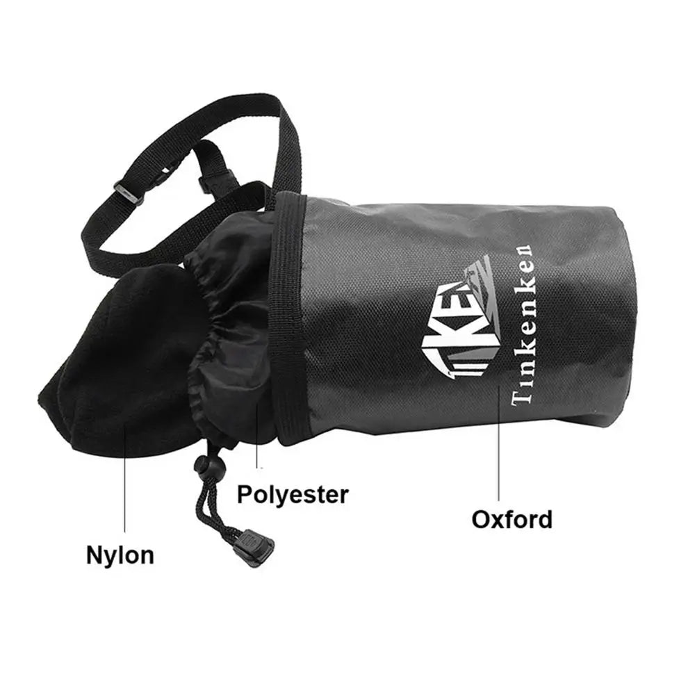 Rock Climbing Chalk Bag Drawstring Chalk Bag Bucket Leakproof Magnesia Sack And Adjustable Carabiner Rock Climbing Gear