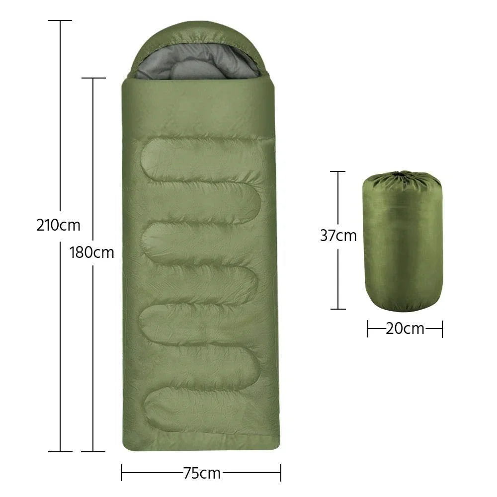 Camping Sleeping Bag Ultralight Waterproof 4 Season Warm Envelope Backpacking Sleeping Bags for Outdoor Traveling Hiking