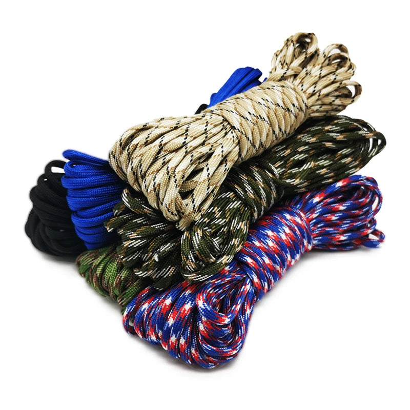 4 Size Dia.4mm 7 Stand Cores Paracord for Survival Parachute Cord Lanyard Camping Climbing Camping Rope Hiking Clothesline