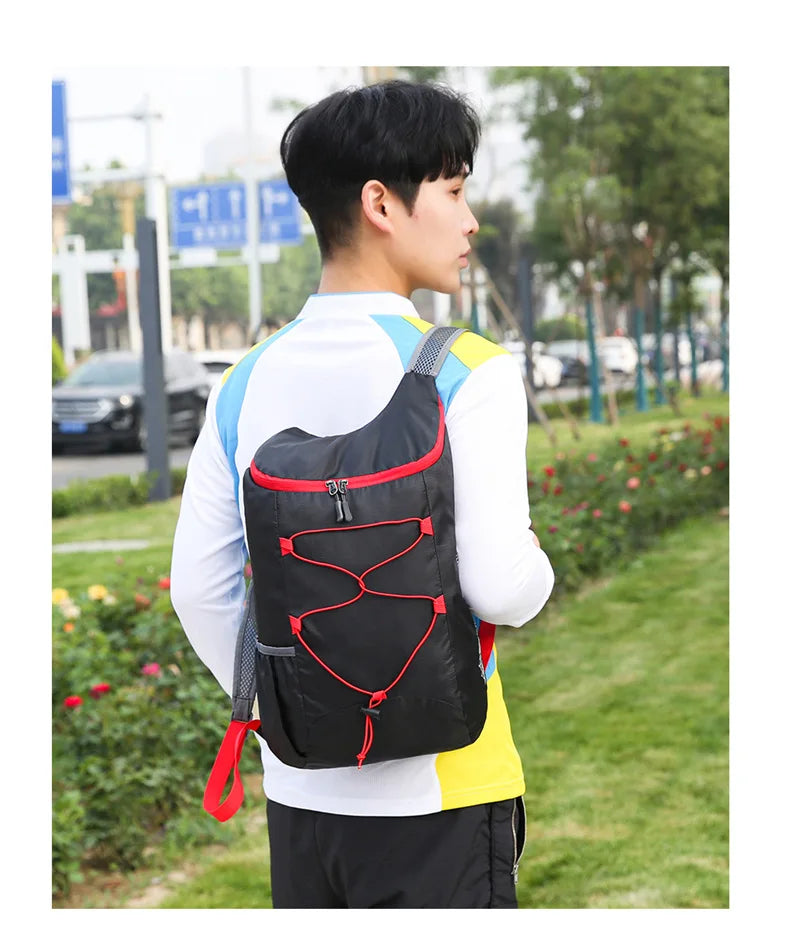 Outdoor Packable Backpack Large-capacity Foldable Camping Backpack Anti-splash Travel Hiking Daypack Sports Bag for Men Women