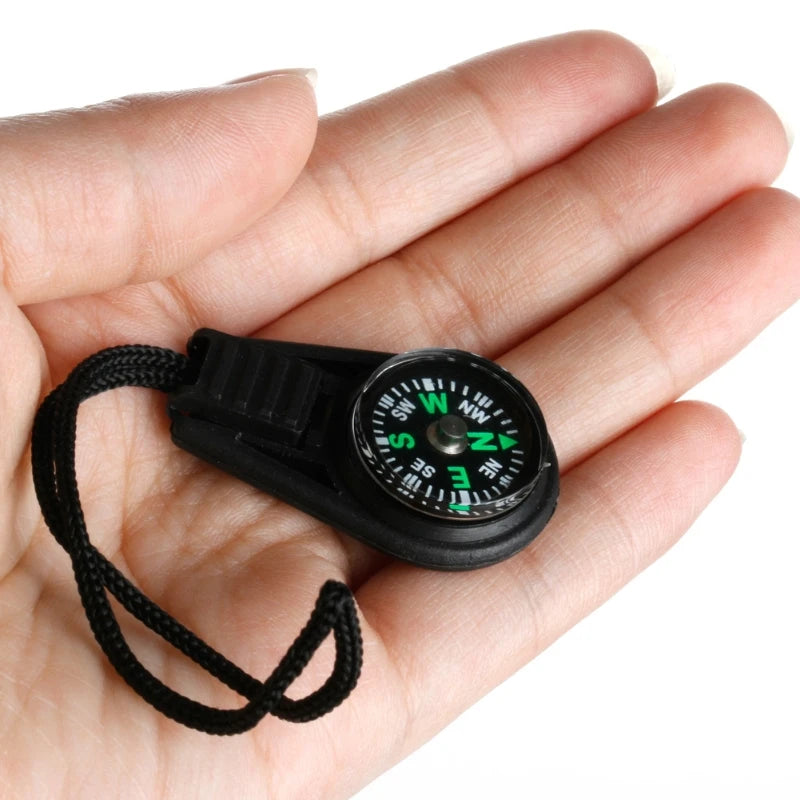 Outdoor Camping Hiking Mini Compass Navigator Portable Keychain Survival Tool