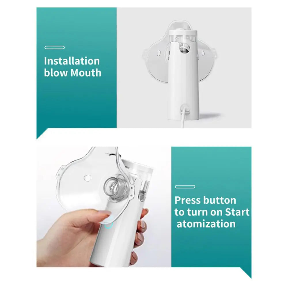 Outdoor Portable Nebulizer Silent Mesh Mini First Aid Kit Handheld Asthma Inhaler Atomizer Kids Adult Saving Emergency Device