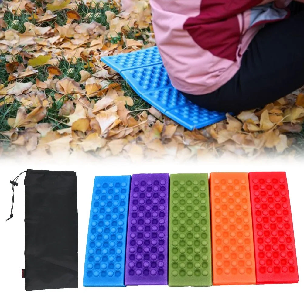 1pc Outdoor Picnic Camping Mat Beach Moisture-Proof Foldable XPE Cushion Hiking Portable Small Mats Egg Trough Waterproof Pad