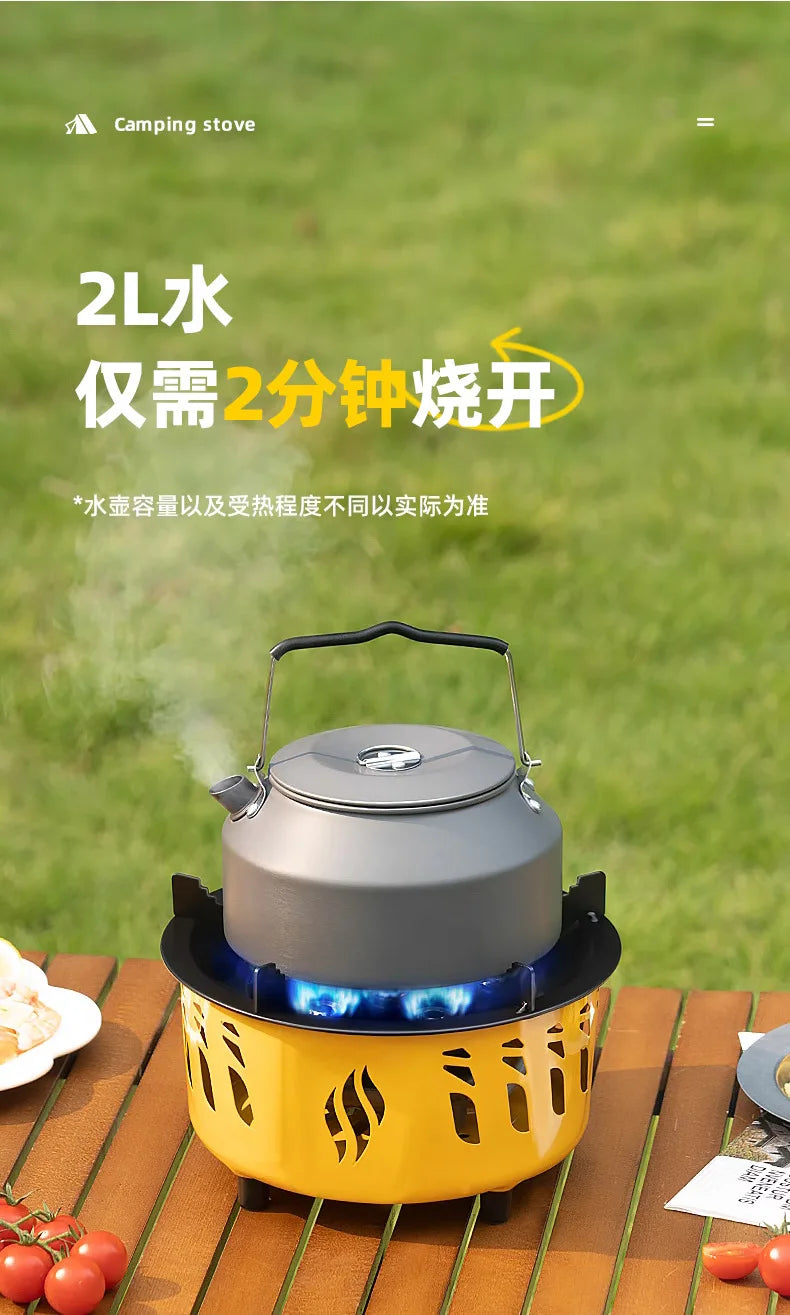 20000W Camping Stove 7-Core Strong Fire Power Portable Tourist Gas Burner Windproof Electronic ignition Outdoor Stoves BBQ