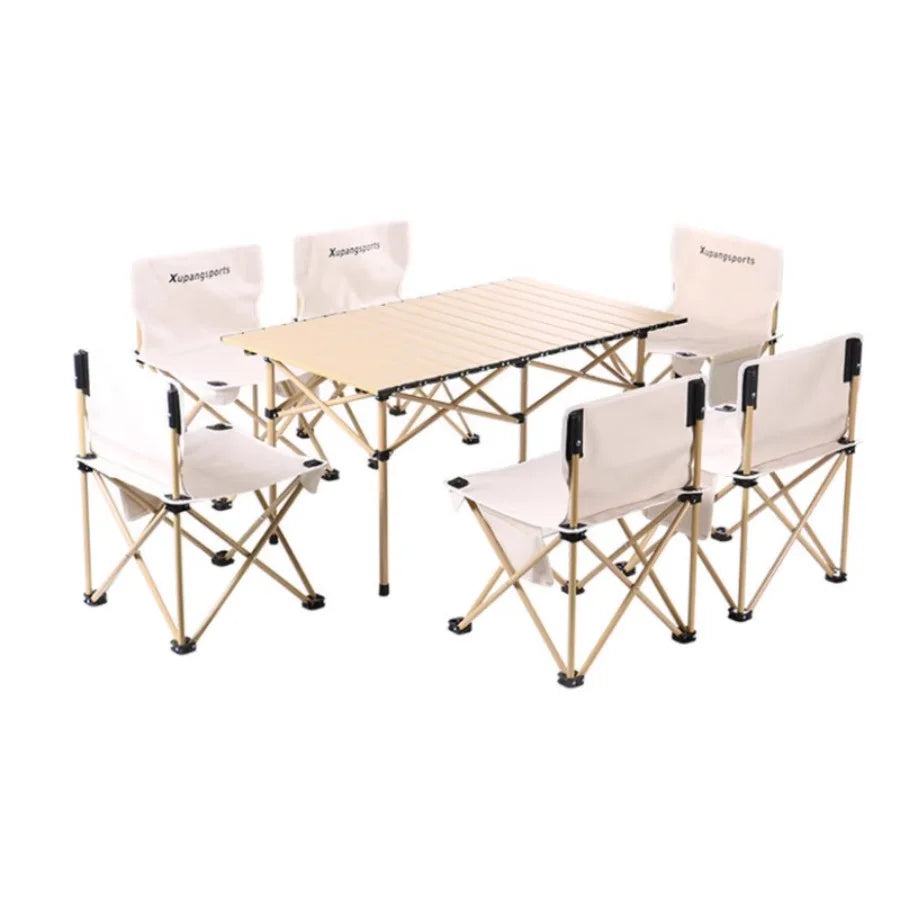 Outdoor Folding Table And Chair Portable Camping Picnic Barbecue Self Driving Tour Table Folding Mesa Plegable Outdoor Furniture