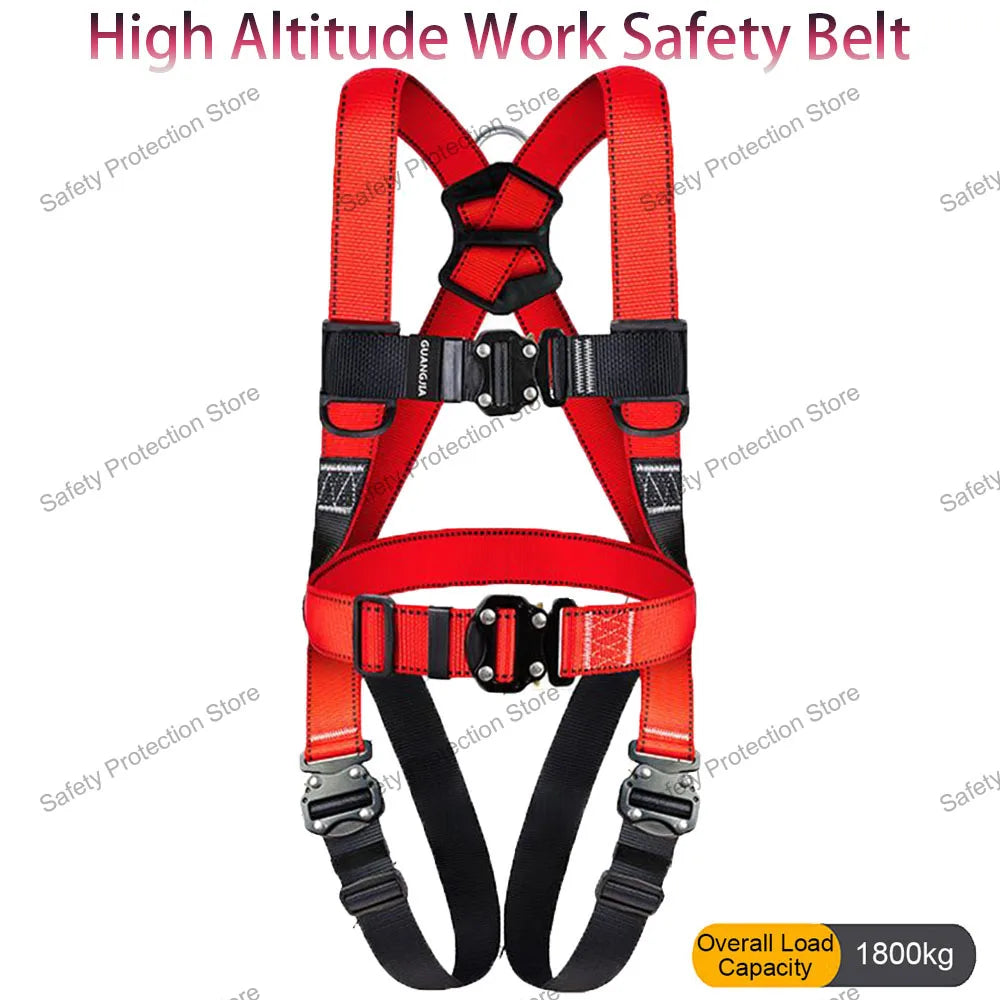 High Altitude Work Safety Harness Full Body Five-point Safety Belt Rope Outdoor Climbing Training Construction Protect Equipment