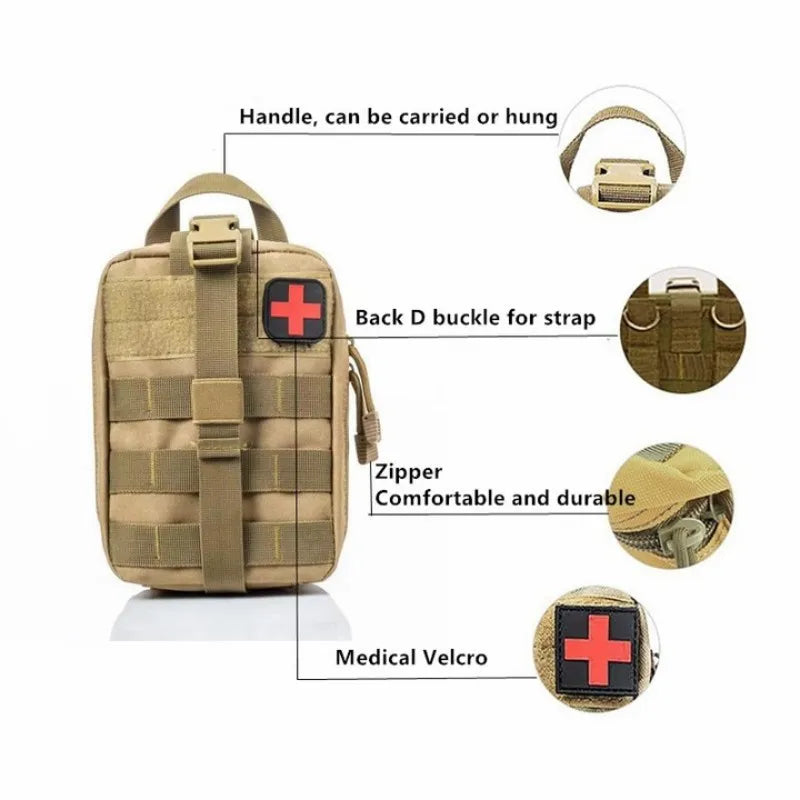 Tactical First Aid Kits Medical Bag Emergency Outdoor Hunting Car Camping Molle Survival Tool EDC Pouch Organizer