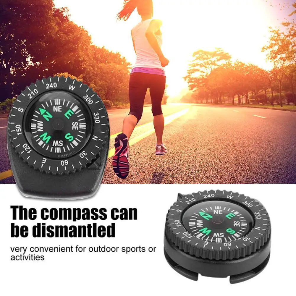 Portable Compass Watch Band for Paracord Bracelet Survival Mini Navigation Compass Watch Outdoor Hiking Camping Accessories