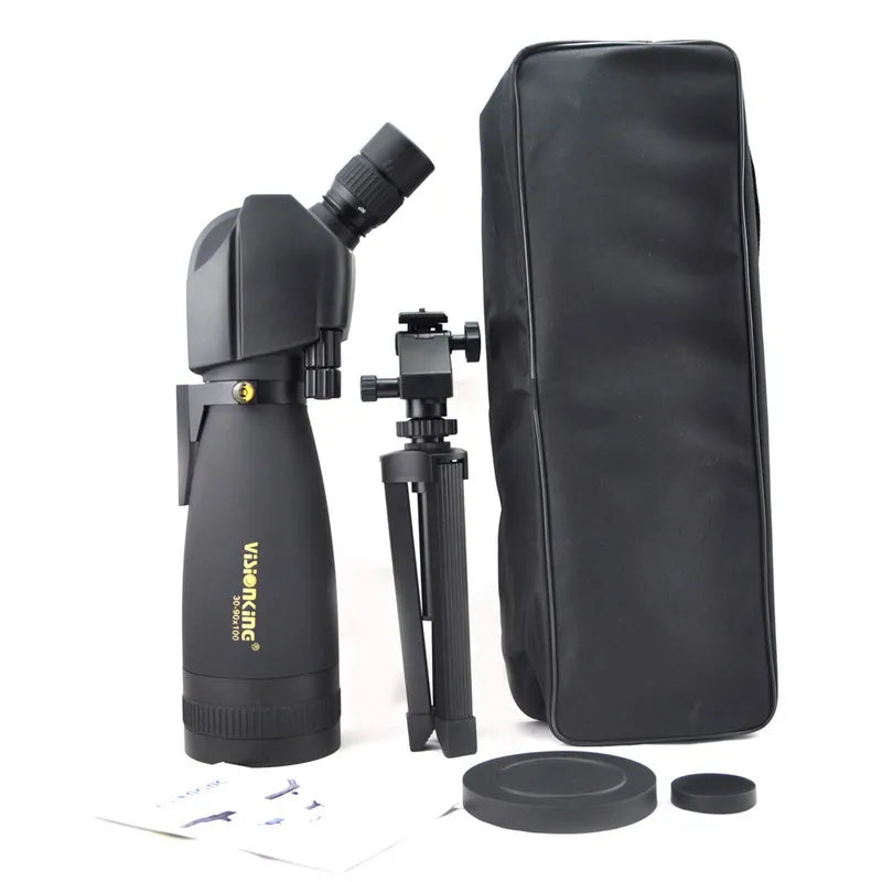 Visionking 30-90x100 Powerful Spotting Scope Dual speed focus Optics Hunting Birdwatching Observation Telescope With Tripod