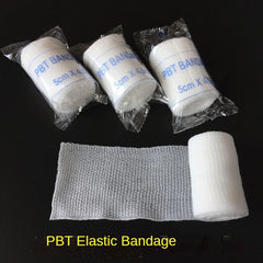 6pcs PBT Elastic Bandage First Aid Kit Gauze Roll Wound Dressing Nursing Emergency Care Bandage 4.5m