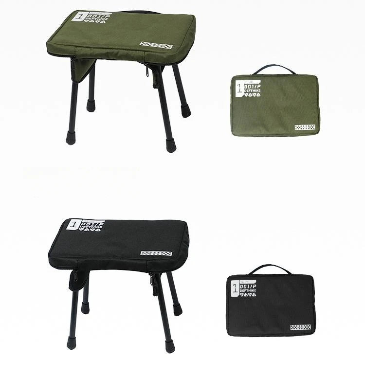 Outdoor Camping Tactical Stool LIightweight Portable Aluminum Board Table Folding Self-driving Small Stool Fishing Chair New