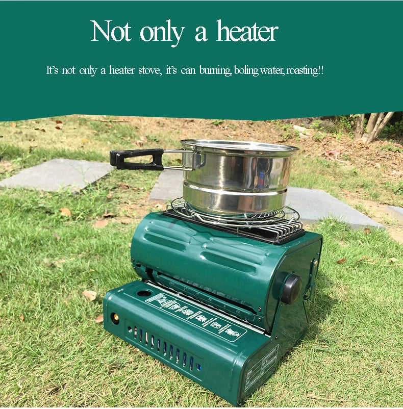 1.3kw New Outdoor  Cooker Gas Heater Travelling Camping Hiking Picnic Equipment Dual-Purpose Use  Stove Heater For  Fishing