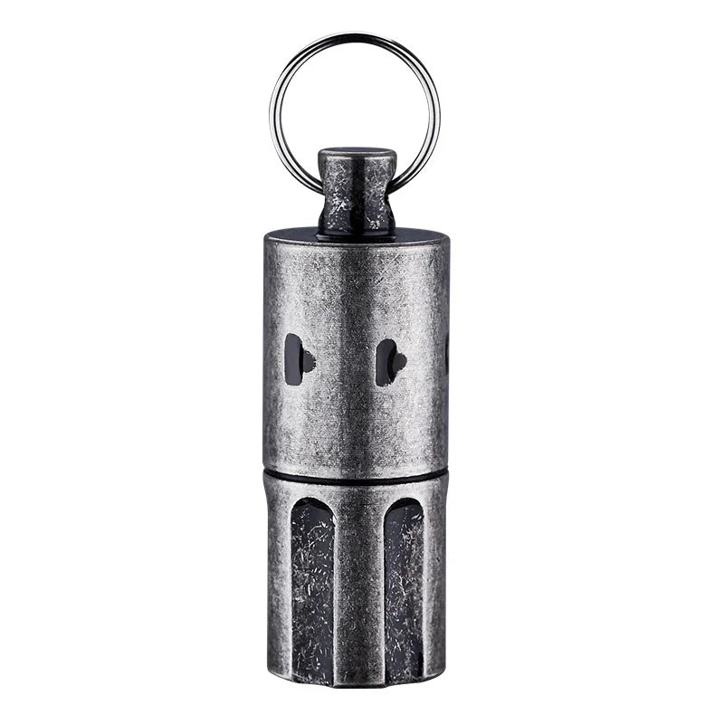 Mini Compact Keychain Grinding Wheel Ignitor Oil Refillable Outdoor Survive Camping Kerosene Lighter Smoking Accessories Gadgets