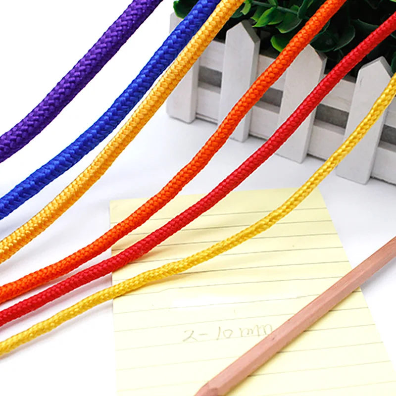 10M 8mm Braided Nylon Polypropylene Rope Strong PP Climbing Boat Yacht Sailing Pulley Clothes Line DIY Craft Decoration 10 Color