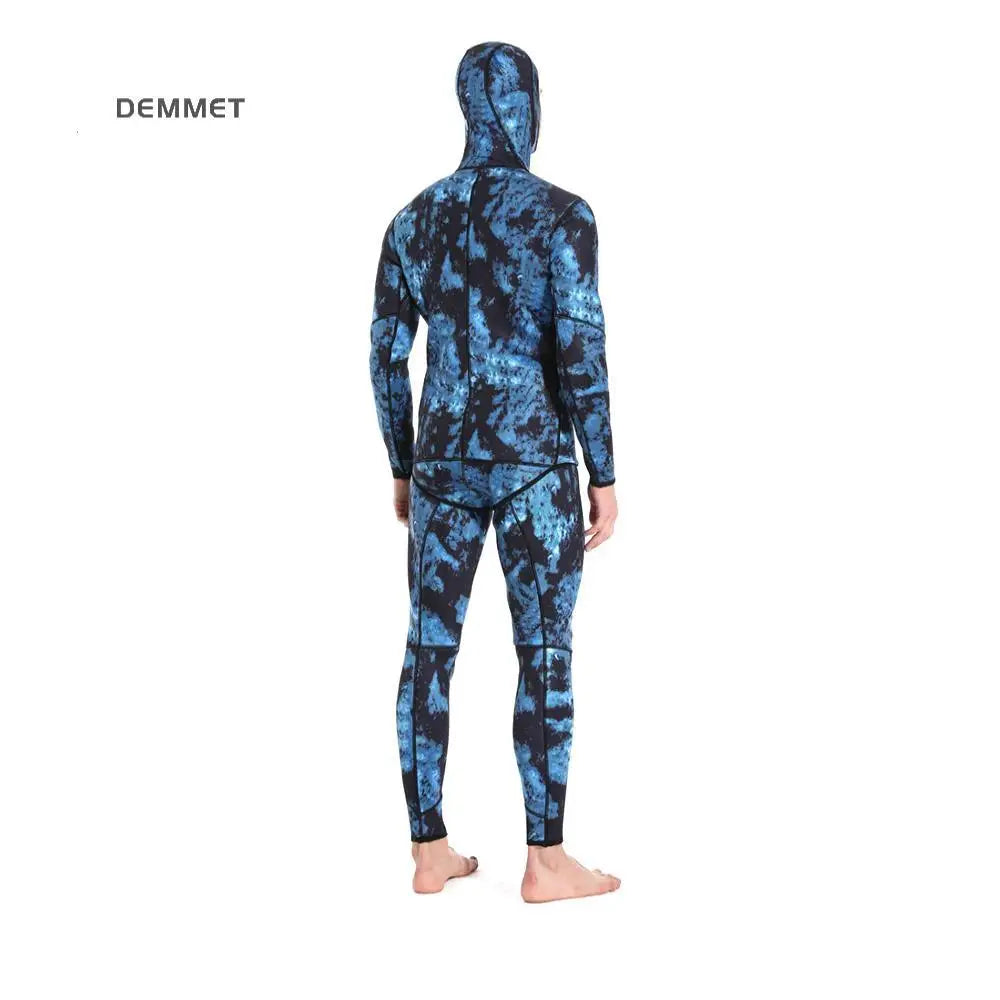 Camouflage SCR Neoprene 3mm Swim Wetsuits Men's Diving Suit Split Scuba Snorkel Swimsuit Spearfishing Surfing Jumpsuit Equipment