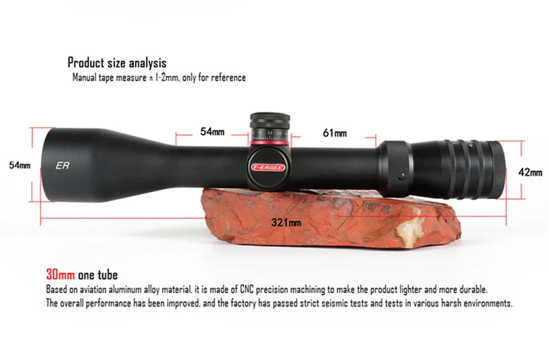 T-EAGLE  ER 4-16x44 SFIR Tactical Riflescope Airsoft Sight PCP Spotting Hunting Optical Collimato Rifle Scopes