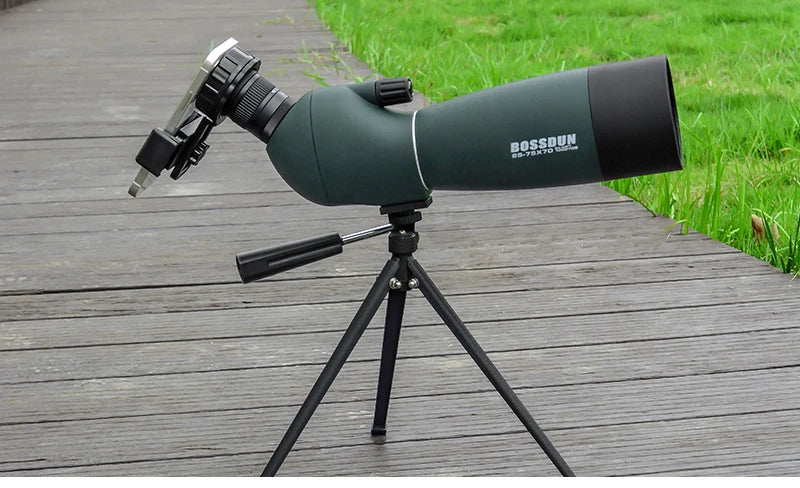 25-75x70 HD Spotting Scope Zoom Monocular Telescope BAK4 Prism ED Lens IPX6 Waterproof for Target Shooting Bird Watching Camping