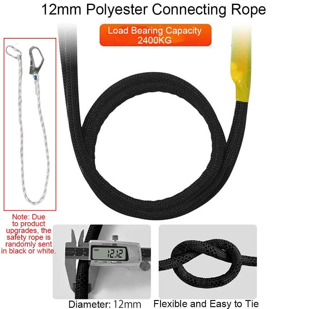 High-altitude Work Safety Belt Single Waist Work Harness Safety Rope Outdoor Climbing Training Electrician Protective Equipment