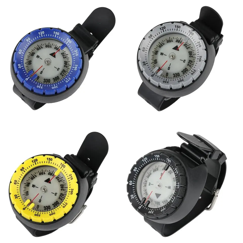 Digital Underwater 50m Diving Compass Professional Waterproof Navigator Digital Scuba Luminous Balanced Watch for Swimming